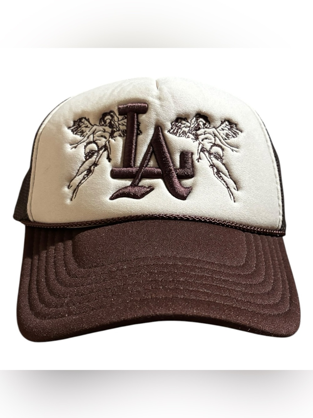 Sworn To Us Angels SnapBack Hat Brown